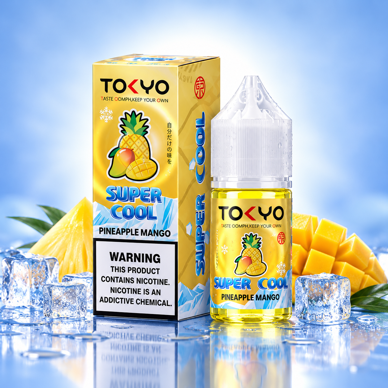 Tokyo Pineapple Mango Ice Super Cool Nic Salt 30ml – Best Price in Pakistan