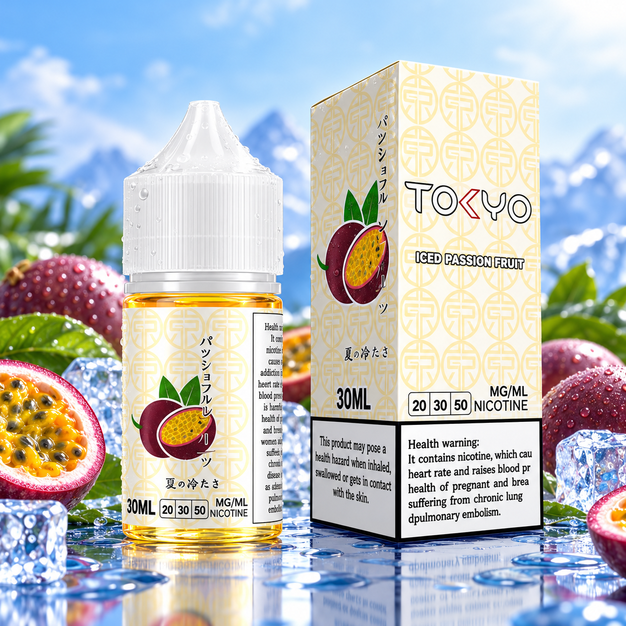 Tokyo Iced Passion Fruit Nic Salt 30ml – Price in Pakistan