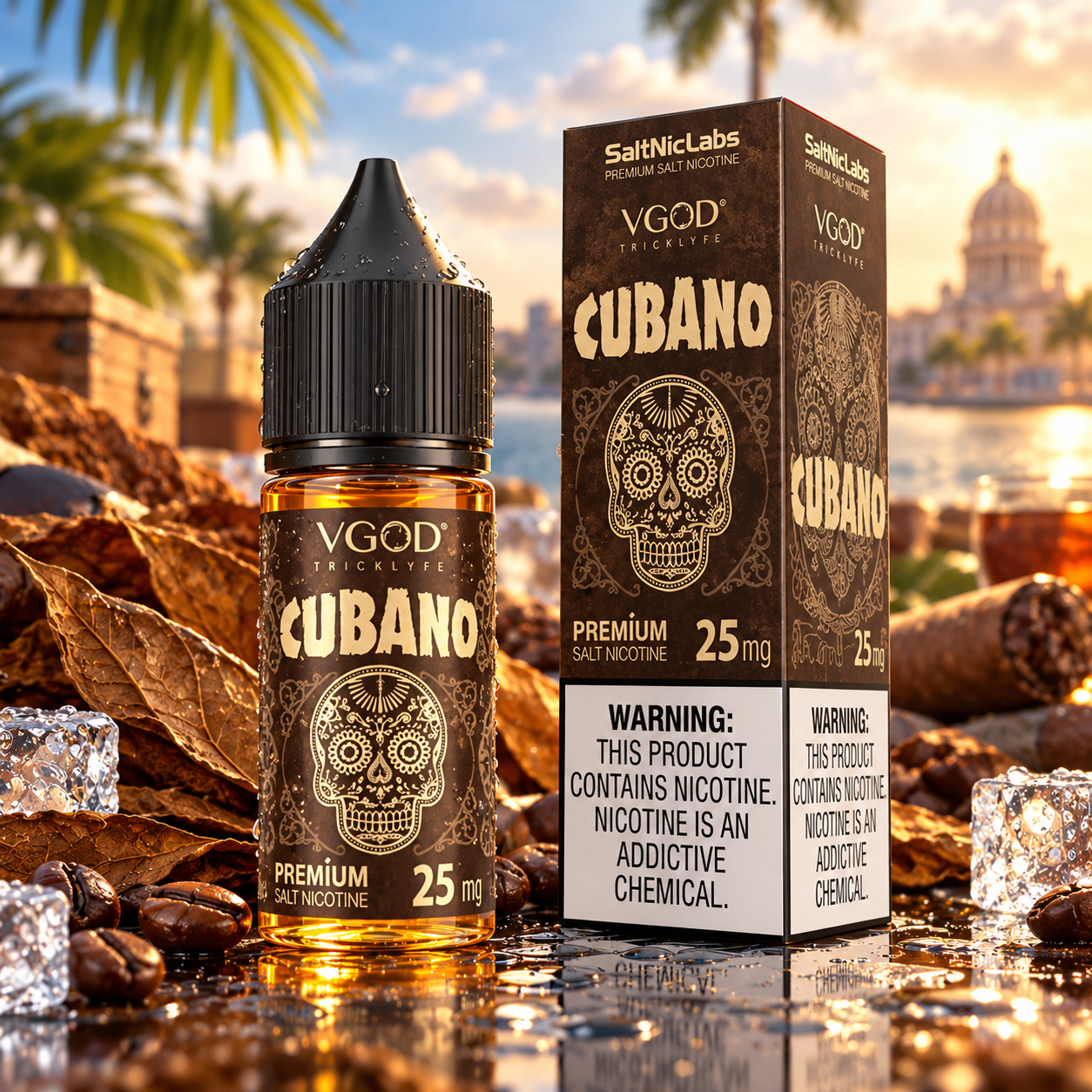 VGOD Cubano Rich Creamy Cigar Salt Nic E-Liquid 30ml – Best Price in Pakistan